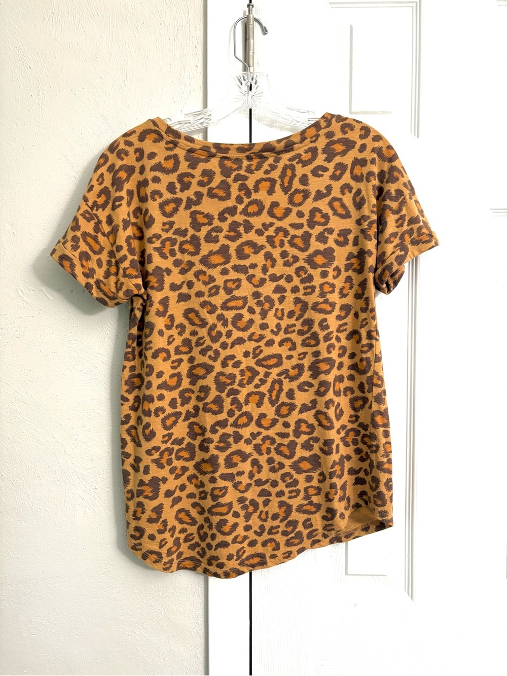 Maurices Leopard Print Short Sleeve Shirt - Picture 2 of 4